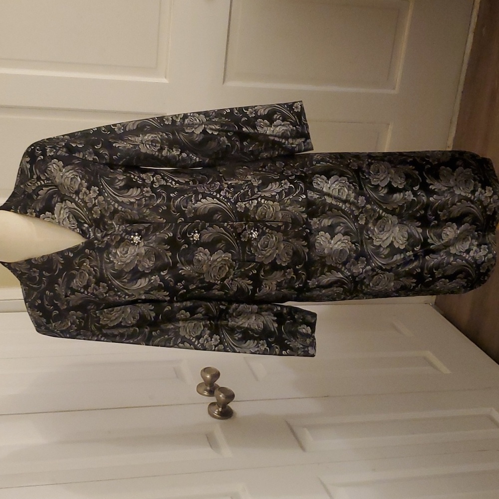 Lew Magram Rose Damask Skirtsuit